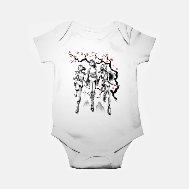 Huntrix Harmony Sumi-E-Baby-Basic-Onesie-Astrobot Invention