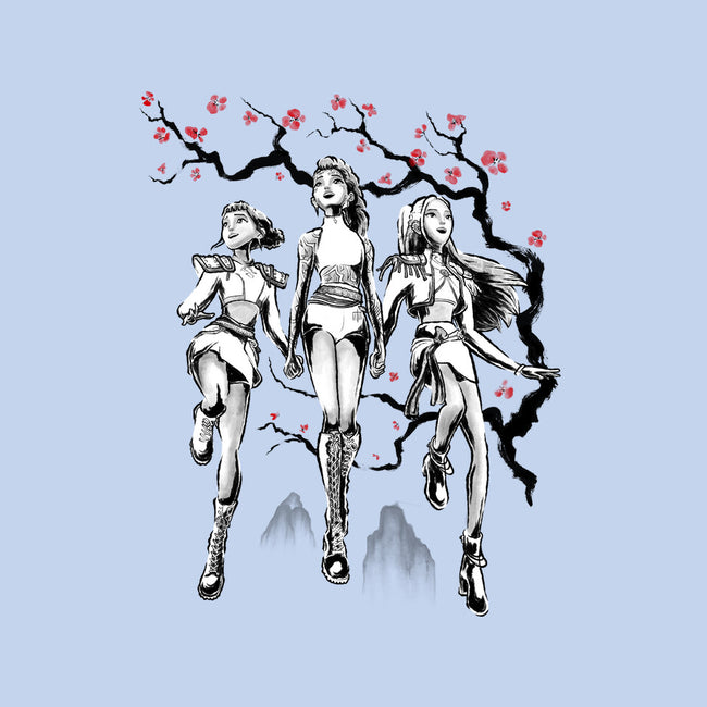 Huntrix Harmony Sumi-E-Womens-Basic-Tee-Astrobot Invention