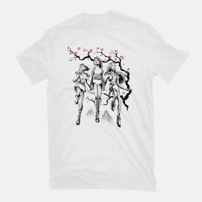 Huntrix Harmony Sumi-E-Womens-Basic-Tee-Astrobot Invention