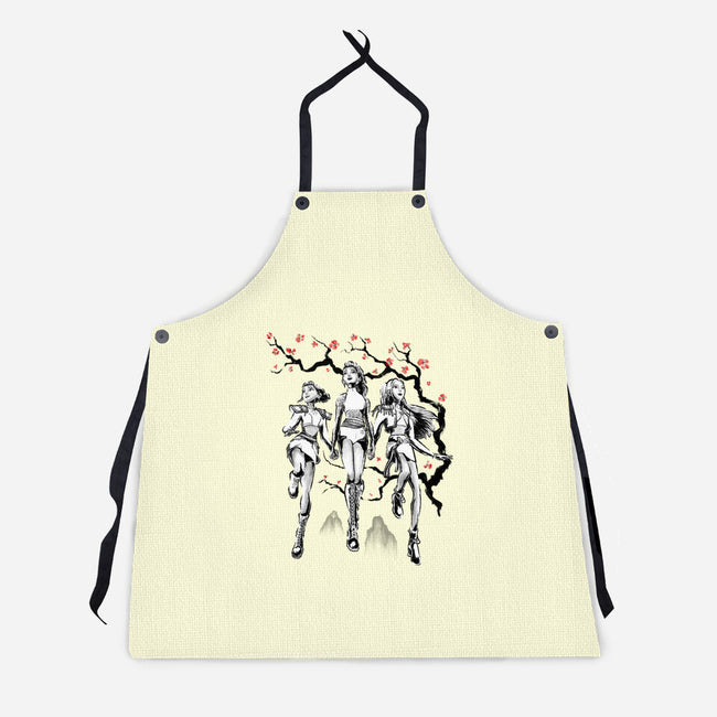 Huntrix Harmony Sumi-E-Unisex-Kitchen-Apron-Astrobot Invention