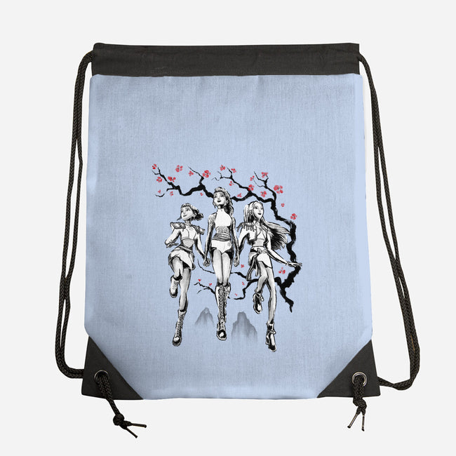 Huntrix Harmony Sumi-E-None-Drawstring-Bag-Astrobot Invention