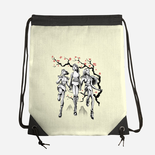 Huntrix Harmony Sumi-E-None-Drawstring-Bag-Astrobot Invention