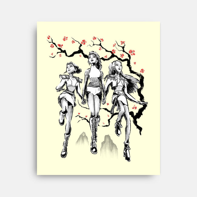 Huntrix Harmony Sumi-E-None-Stretched-Canvas-Astrobot Invention