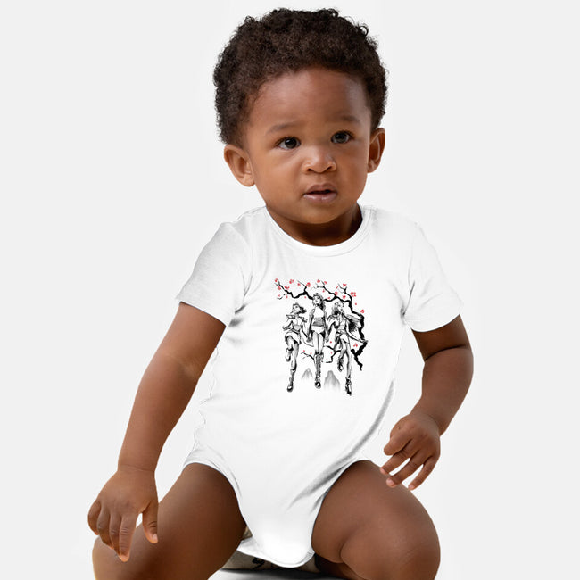 Huntrix Harmony Sumi-E-Baby-Basic-Onesie-Astrobot Invention