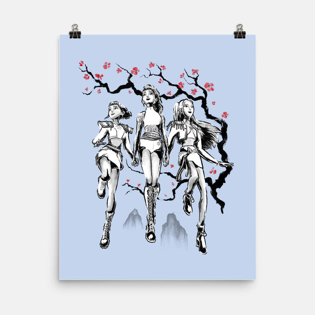 Huntrix Harmony Sumi-E-None-Matte-Poster-Astrobot Invention