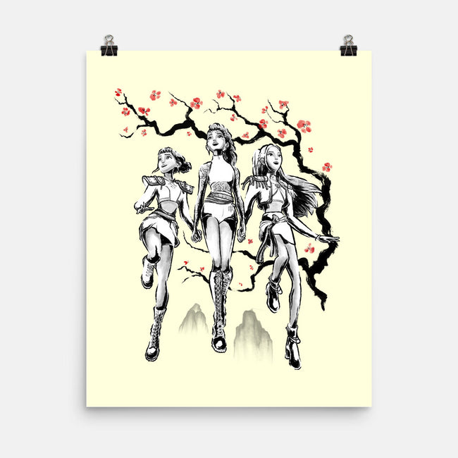 Huntrix Harmony Sumi-E-None-Matte-Poster-Astrobot Invention
