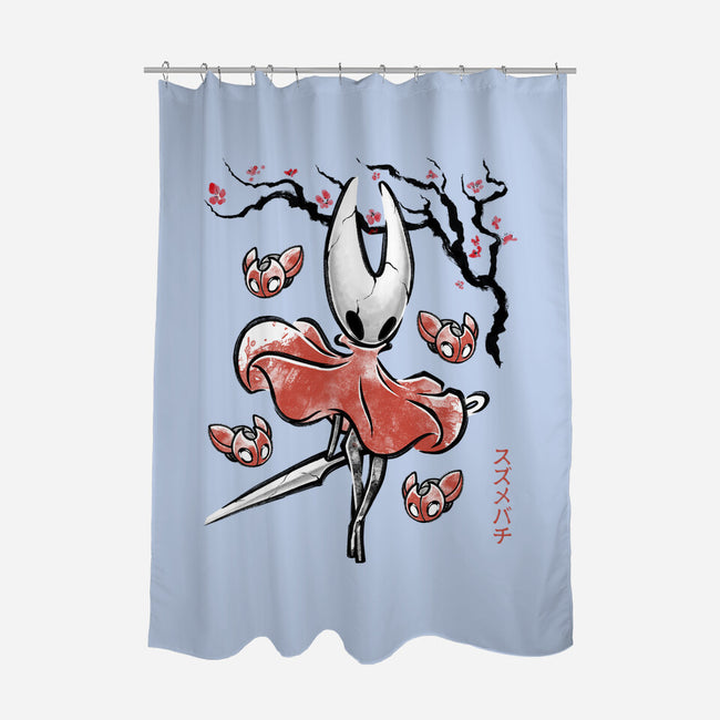 Princess Hornet Sumi-E-None-Polyester-Shower Curtain-Astrobot Invention
