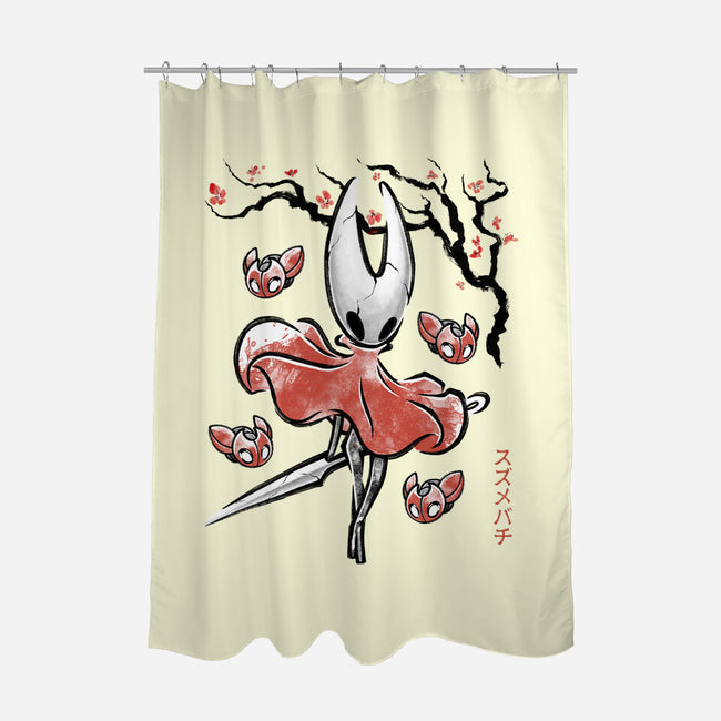 Princess Hornet Sumi-E-None-Polyester-Shower Curtain-Astrobot Invention