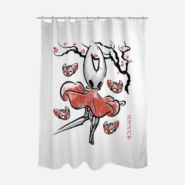 Princess Hornet Sumi-E-None-Polyester-Shower Curtain-Astrobot Invention