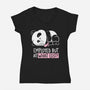 Employed At What Cost-Womens-V-Neck-Tee-koalastudio