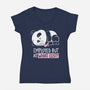 Employed At What Cost-Womens-V-Neck-Tee-koalastudio