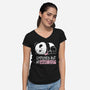 Employed At What Cost-Womens-V-Neck-Tee-koalastudio
