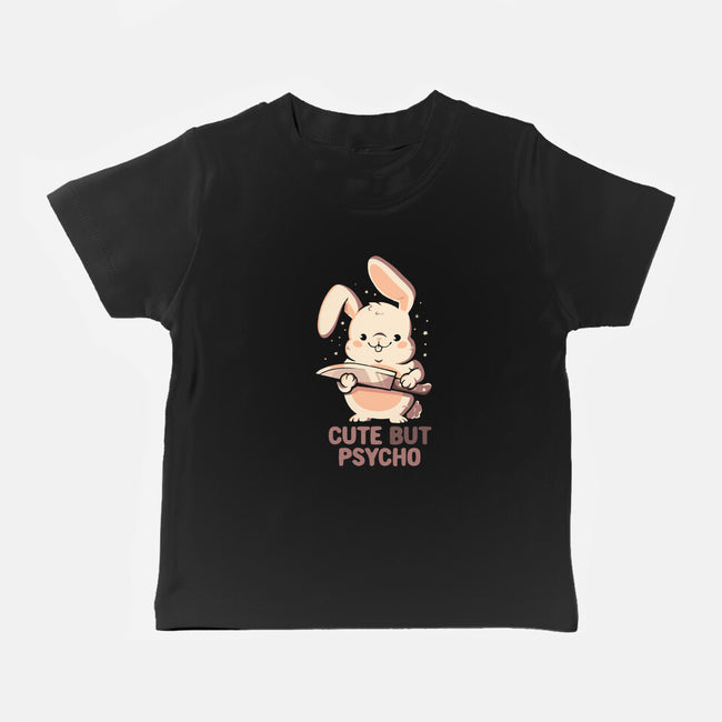 Cute But Psycho Bunny-Baby-Basic-Tee-eduely