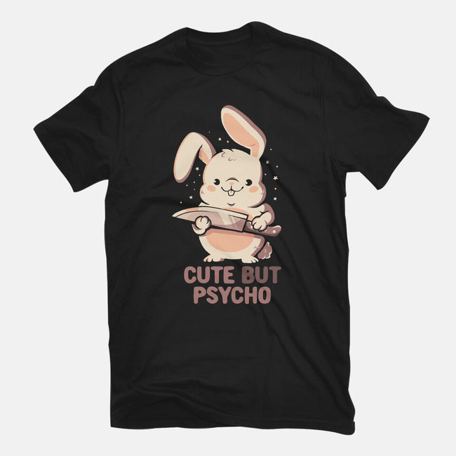 Cute But Psycho Bunny-Womens-Fitted-Tee-eduely