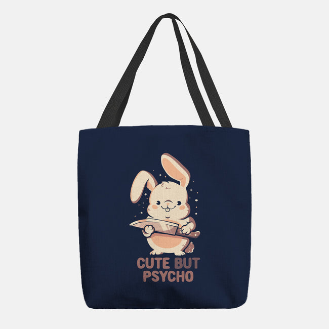 Cute But Psycho Bunny-None-Basic Tote-Bag-eduely