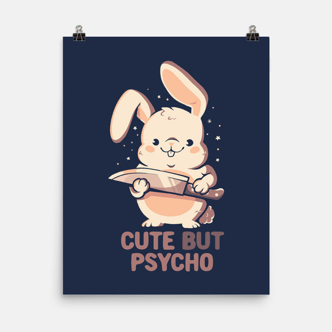 Cute But Psycho Bunny-None-Matte-Poster-eduely
