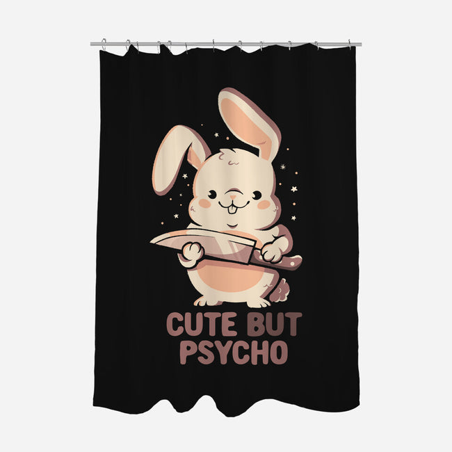 Cute But Psycho Bunny-None-Polyester-Shower Curtain-eduely