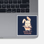 Cute But Psycho Bunny-None-Glossy-Sticker-eduely