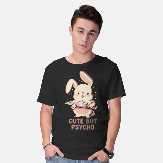 Cute But Psycho Bunny-Mens-Basic-Tee-eduely