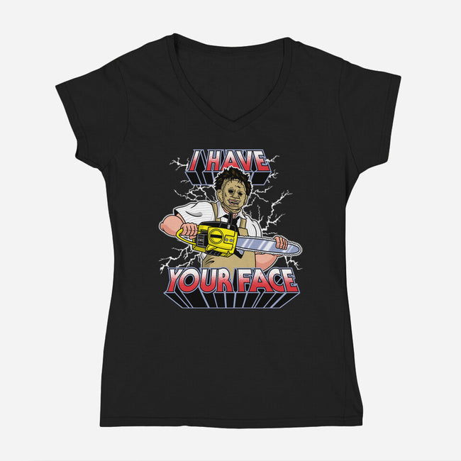 He-Slasher-Womens-V-Neck-Tee-Barbadifuoco