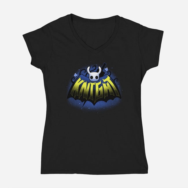 Knight Emblem-Womens-V-Neck-Tee-Astrobot Invention