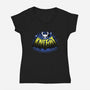 Knight Emblem-Womens-V-Neck-Tee-Astrobot Invention