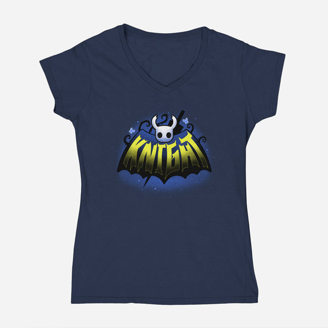 Knight Emblem-Womens-V-Neck-Tee-Astrobot Invention