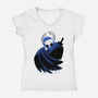 The Little Ghost-Womens-V-Neck-Tee-Astrobot Invention