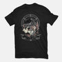 Black Witch Cat-Womens-Fitted-Tee-fanfabio