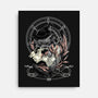 Black Witch Cat-None-Stretched-Canvas-fanfabio