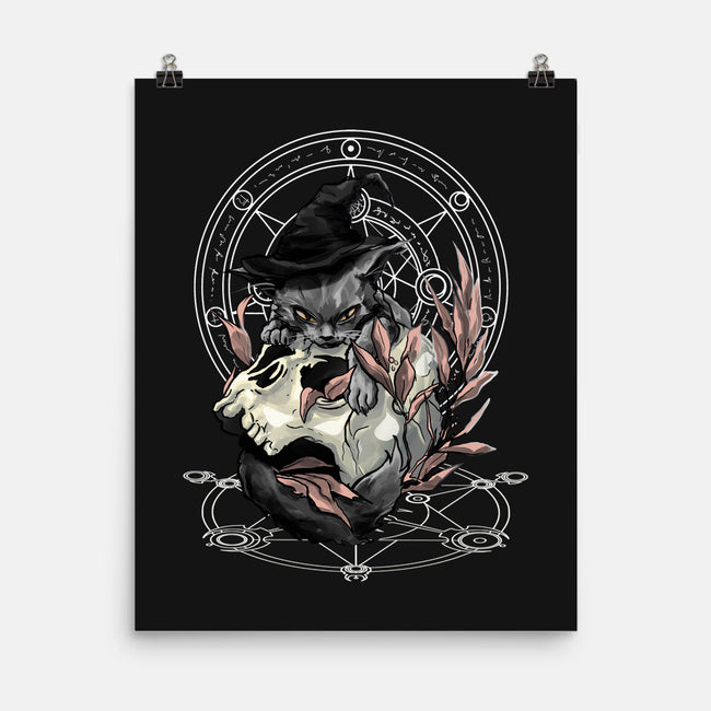 Black Witch Cat-None-Matte-Poster-fanfabio