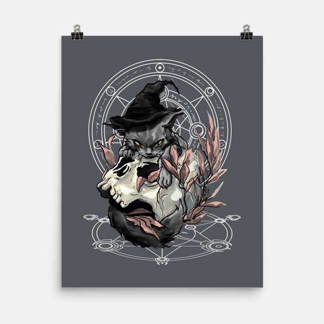 Black Witch Cat-None-Matte-Poster-fanfabio