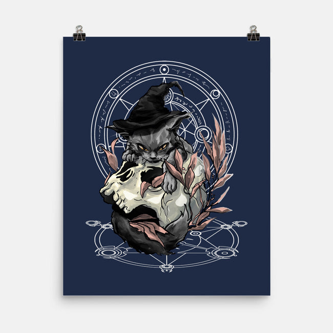 Black Witch Cat-None-Matte-Poster-fanfabio