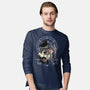Black Witch Cat-Mens-Long Sleeved-Tee-fanfabio