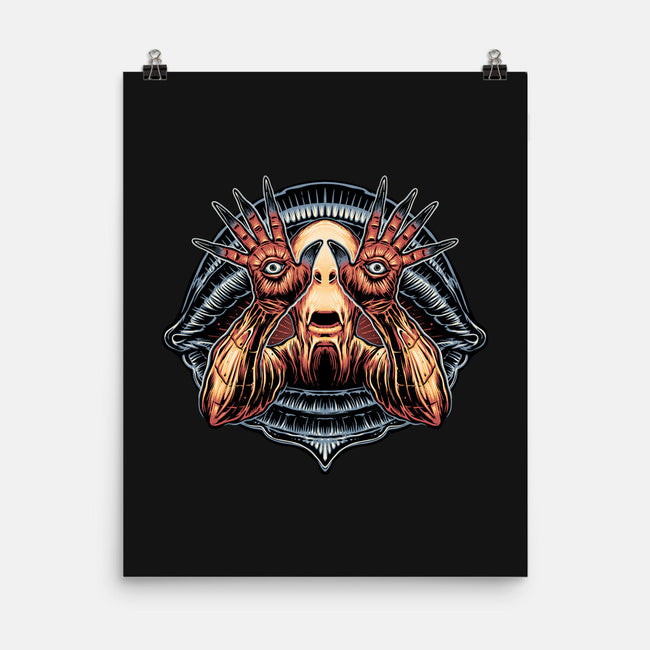 The Pale Man Sees-None-Matte-Poster-glitchygorilla