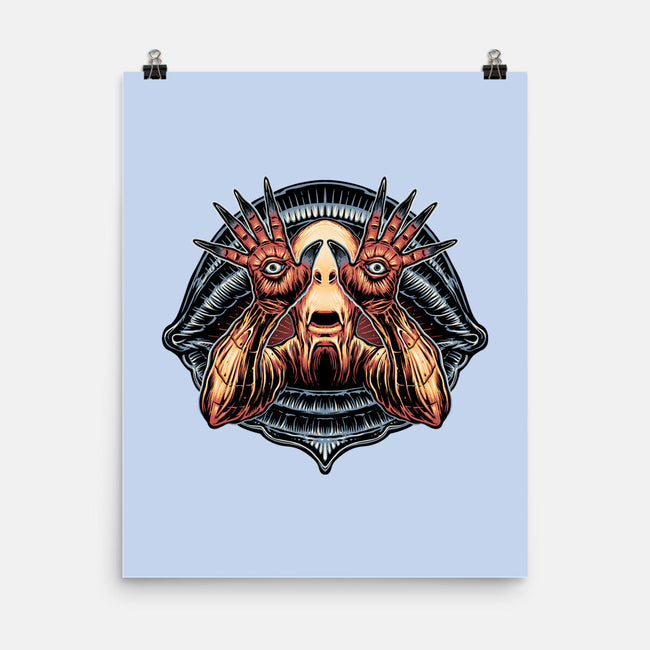 The Pale Man Sees-None-Matte-Poster-glitchygorilla