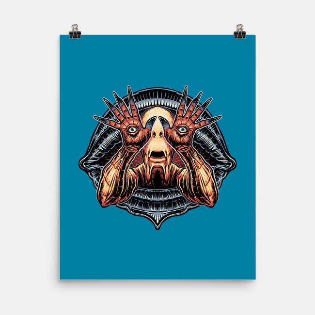 The Pale Man Sees-None-Matte-Poster-glitchygorilla