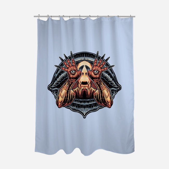 The Pale Man Sees-None-Polyester-Shower Curtain-glitchygorilla