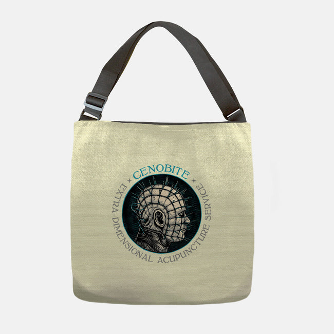 Extra Dimensional Acupuncture-None-Adjustable Tote-Bag-glitchygorilla