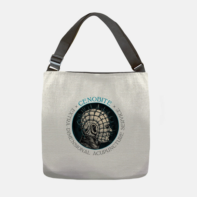 Extra Dimensional Acupuncture-None-Adjustable Tote-Bag-glitchygorilla
