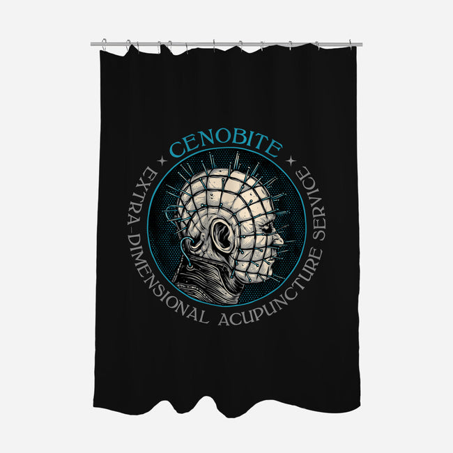 Extra Dimensional Acupuncture-None-Polyester-Shower Curtain-glitchygorilla