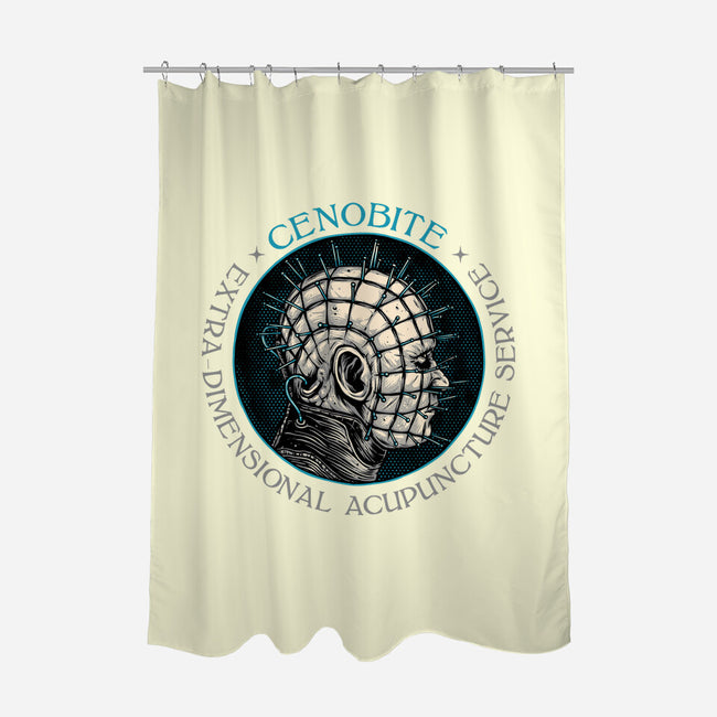 Extra Dimensional Acupuncture-None-Polyester-Shower Curtain-glitchygorilla