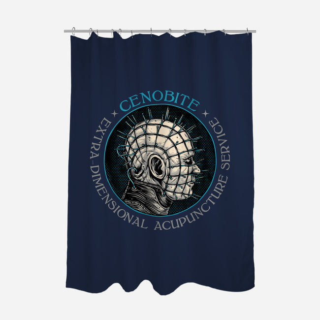 Extra Dimensional Acupuncture-None-Polyester-Shower Curtain-glitchygorilla