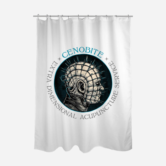Extra Dimensional Acupuncture-None-Polyester-Shower Curtain-glitchygorilla
