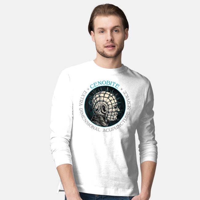 Extra Dimensional Acupuncture-Mens-Long Sleeved-Tee-glitchygorilla