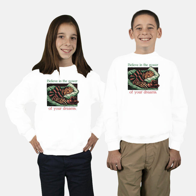 The Power Of Dreams-Youth-Crew Neck-Sweatshirt-glitchygorilla