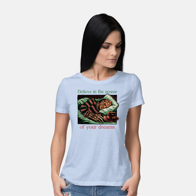 The Power Of Dreams-Womens-Basic-Tee-glitchygorilla