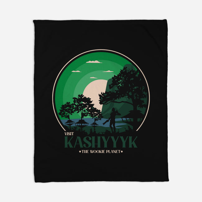 Visit Kashyyyk-None-Fleece-Blanket-turborat14