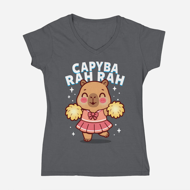 Capyba Rah Rah-Womens-V-Neck-Tee-Boggs Nicolas