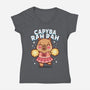 Capyba Rah Rah-Womens-V-Neck-Tee-Boggs Nicolas